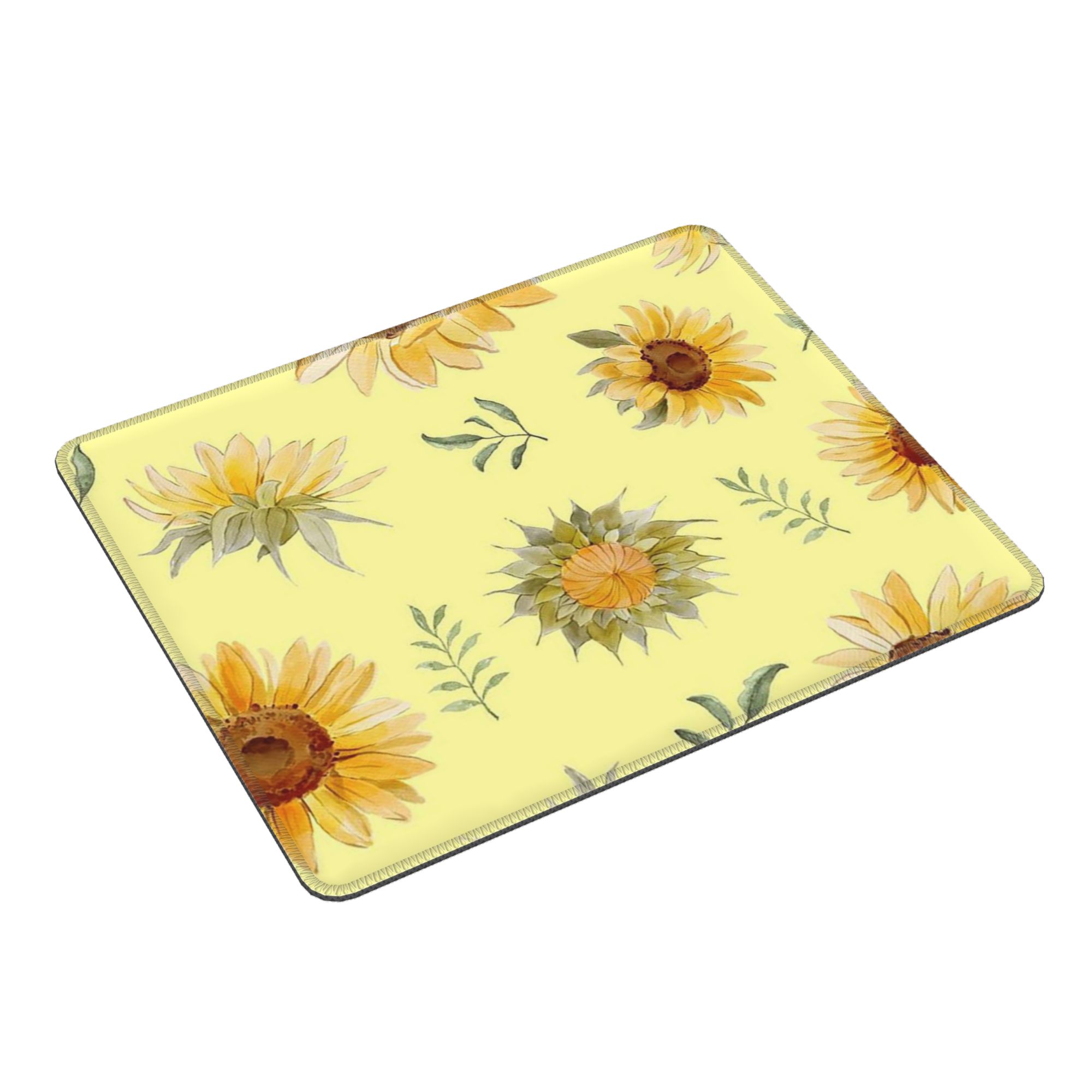 Pc Gaming Yellow - Sunflower Vibrant Yellow Floral Mouse Pad