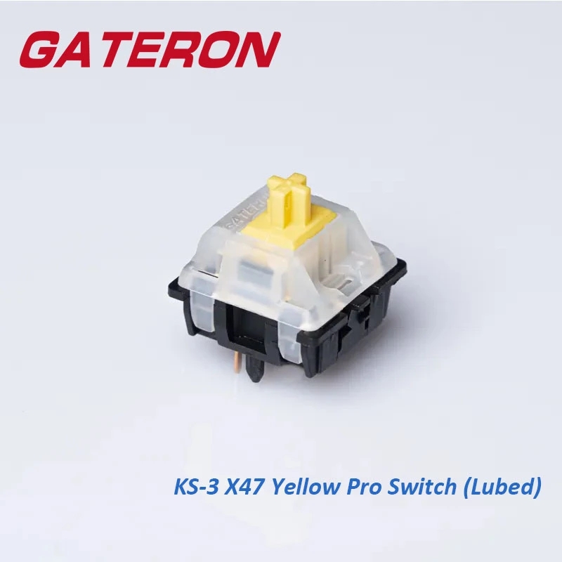 Gateron Milky Top Black Bottom - Pc Gaming Yellow recension och pris