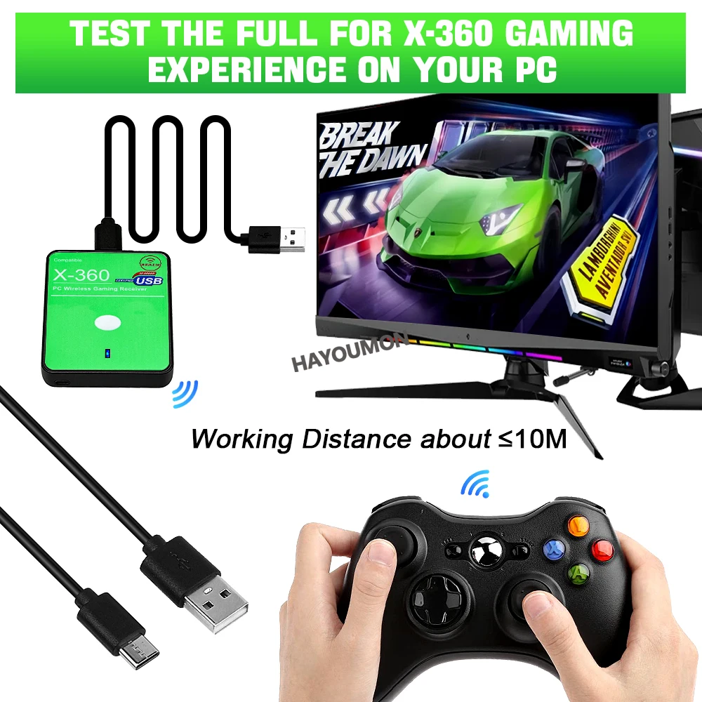 Wireless Gaming Receiver USB C - Pc Gaming Windows 7 recension och pris
