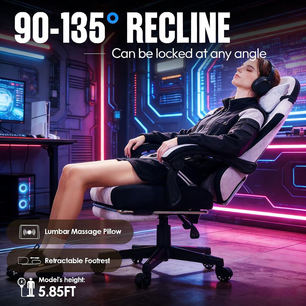 Gaming Chair with ket Spring C - Gaming Chair Lumbar Pillow recension och pris