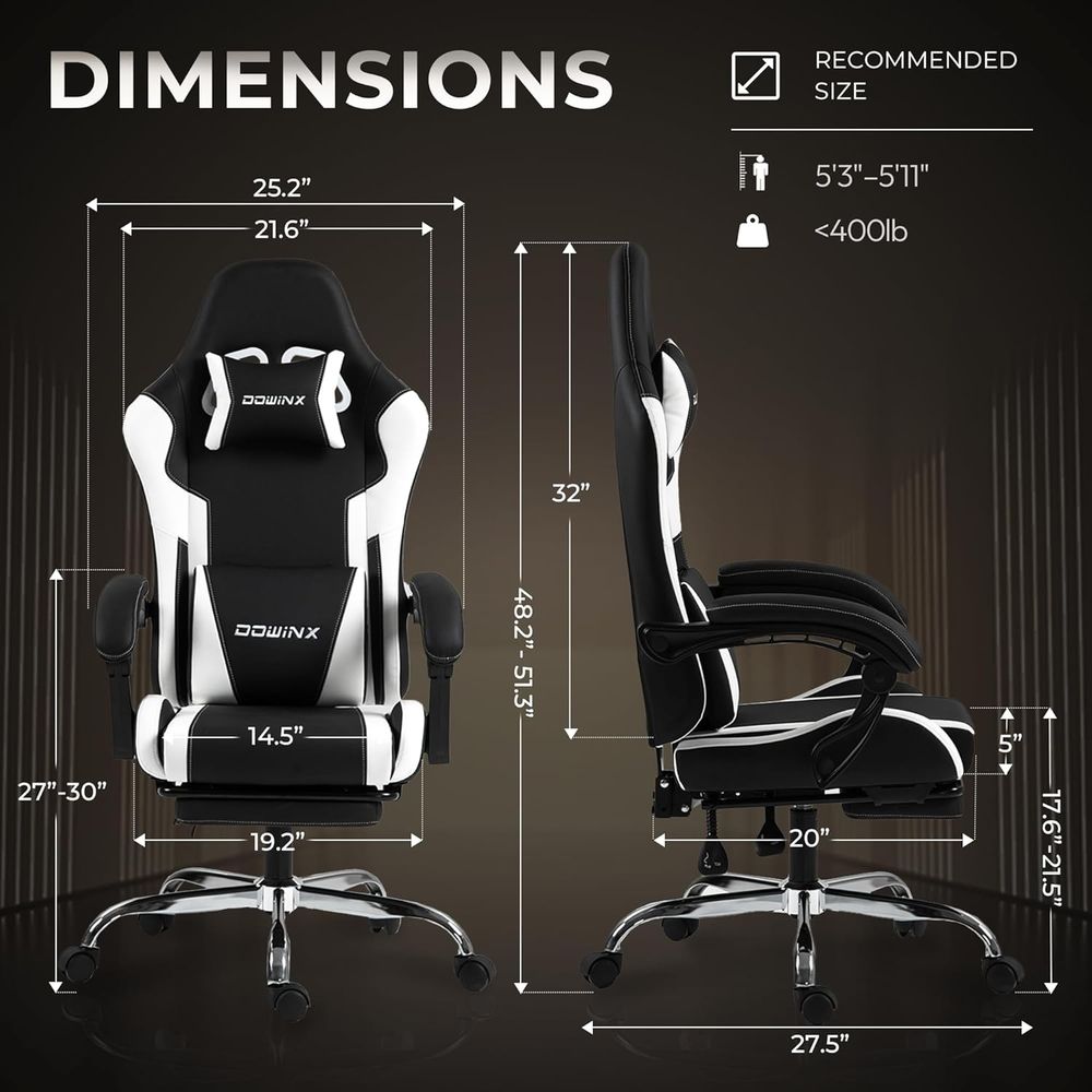 Ergonomic Gaming Chair with Lu - Gaming Chair Lumbar Pillow recension och pris