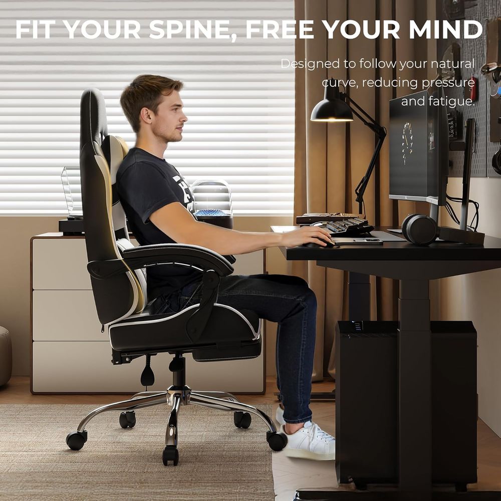 Ergonomic Gaming Chair with Lu - Gaming Chair Lumbar Pillow recension och pris