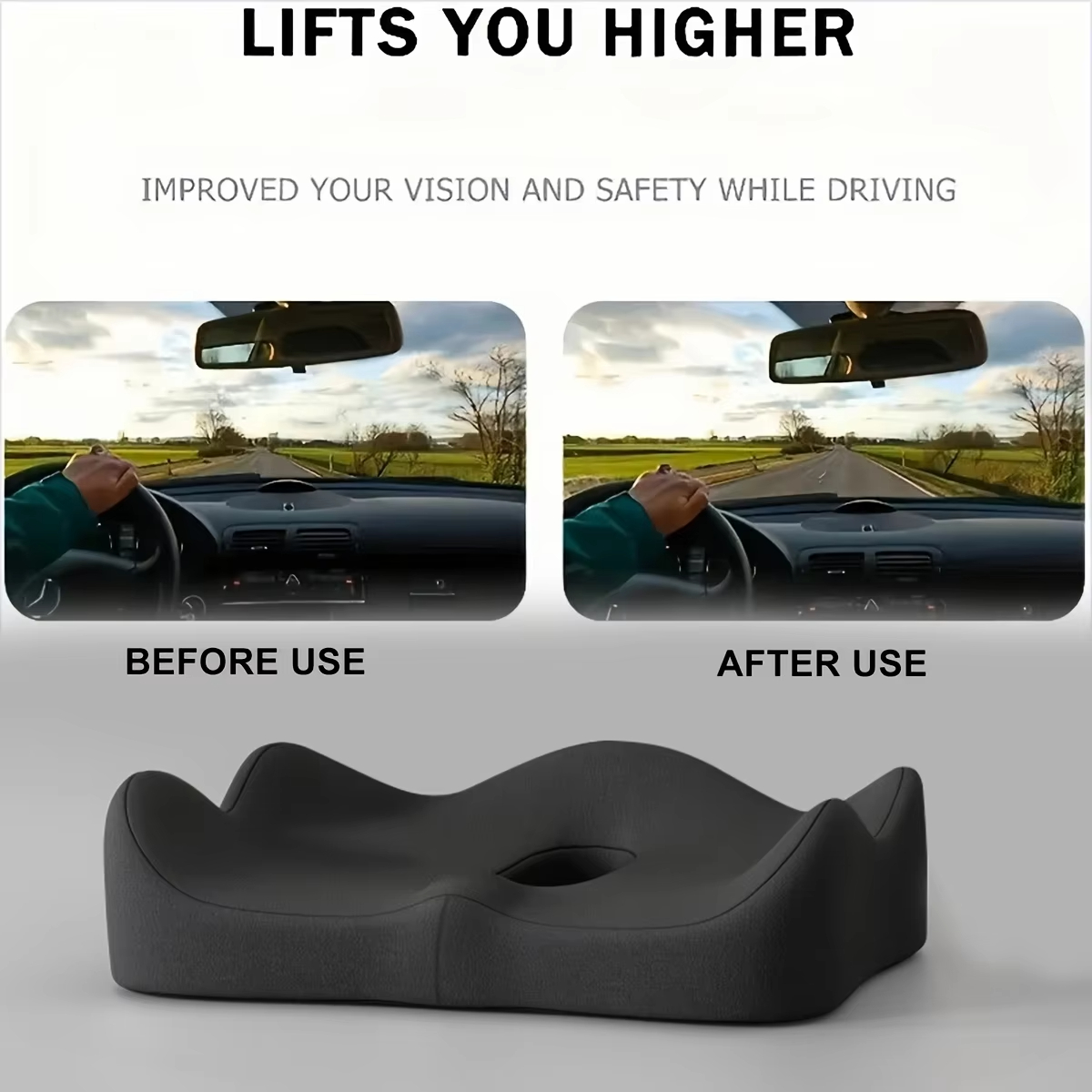 Car Seat Memory Foam Cushion L - Gaming Chair Lumbar Pillow recension och pris