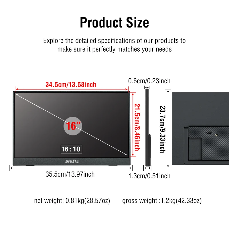 16' 2.5K 144Hz Portable Touch  - Pc Gaming Vs Ps5 recension och pris